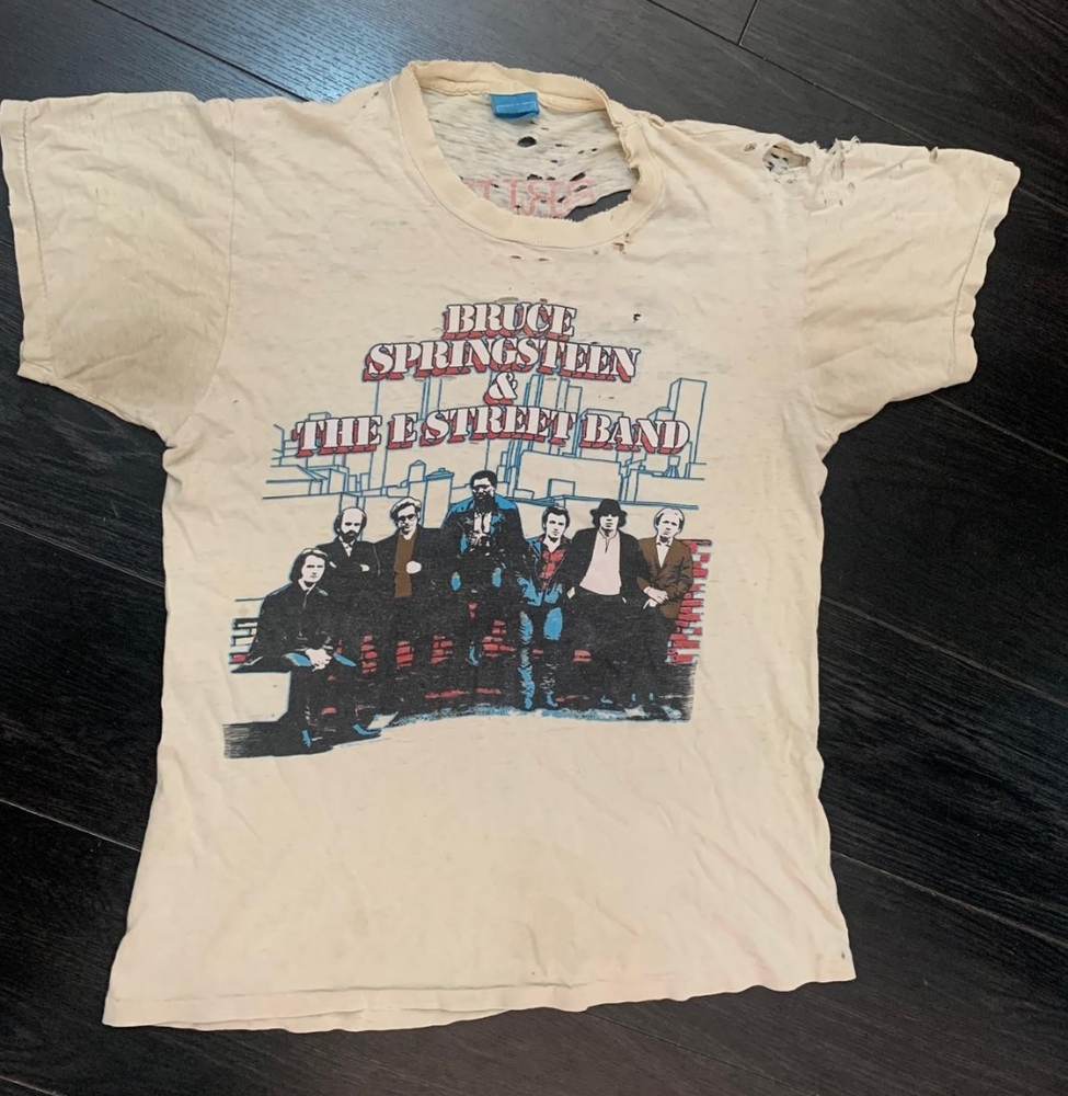 Screen Stars Cream Vintage Short Sleeve Tee